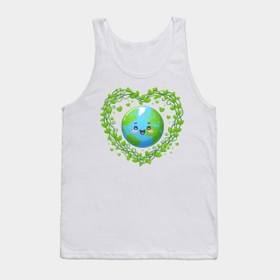 Earth Day 2024 Heart Earth Day Kids Boys Girl Tank Top